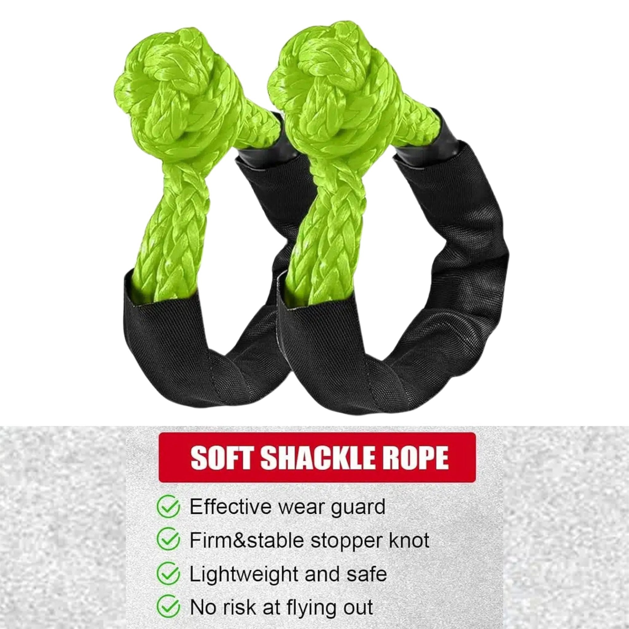 FORCE USA Soft Shackle TB081-A - Black,Green