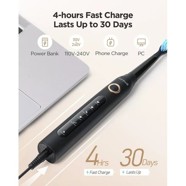 Fairywill Electric Toothbrush D7- Black