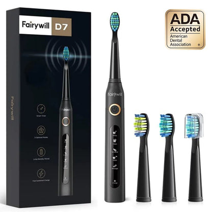 Fairywill Electric Toothbrush D7- Black