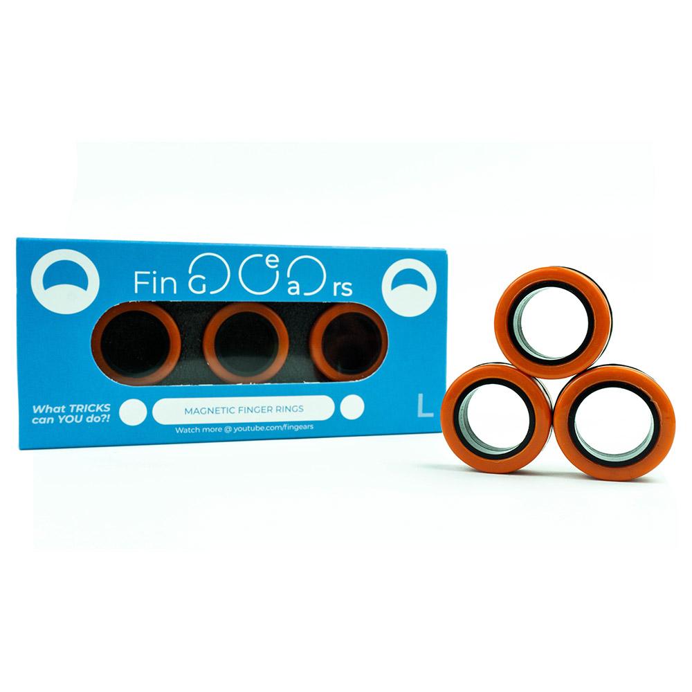 FinGears Magnetic Rings for Urban Lifestyle - Middle - Orange