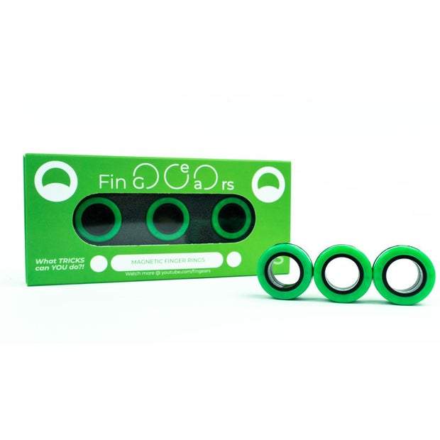 FinGears Magnetic Rings for Urban Lifestyle - Small - Green