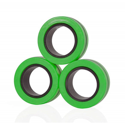 FinGears Magnetic Rings for Urban Lifestyle - Small - Green