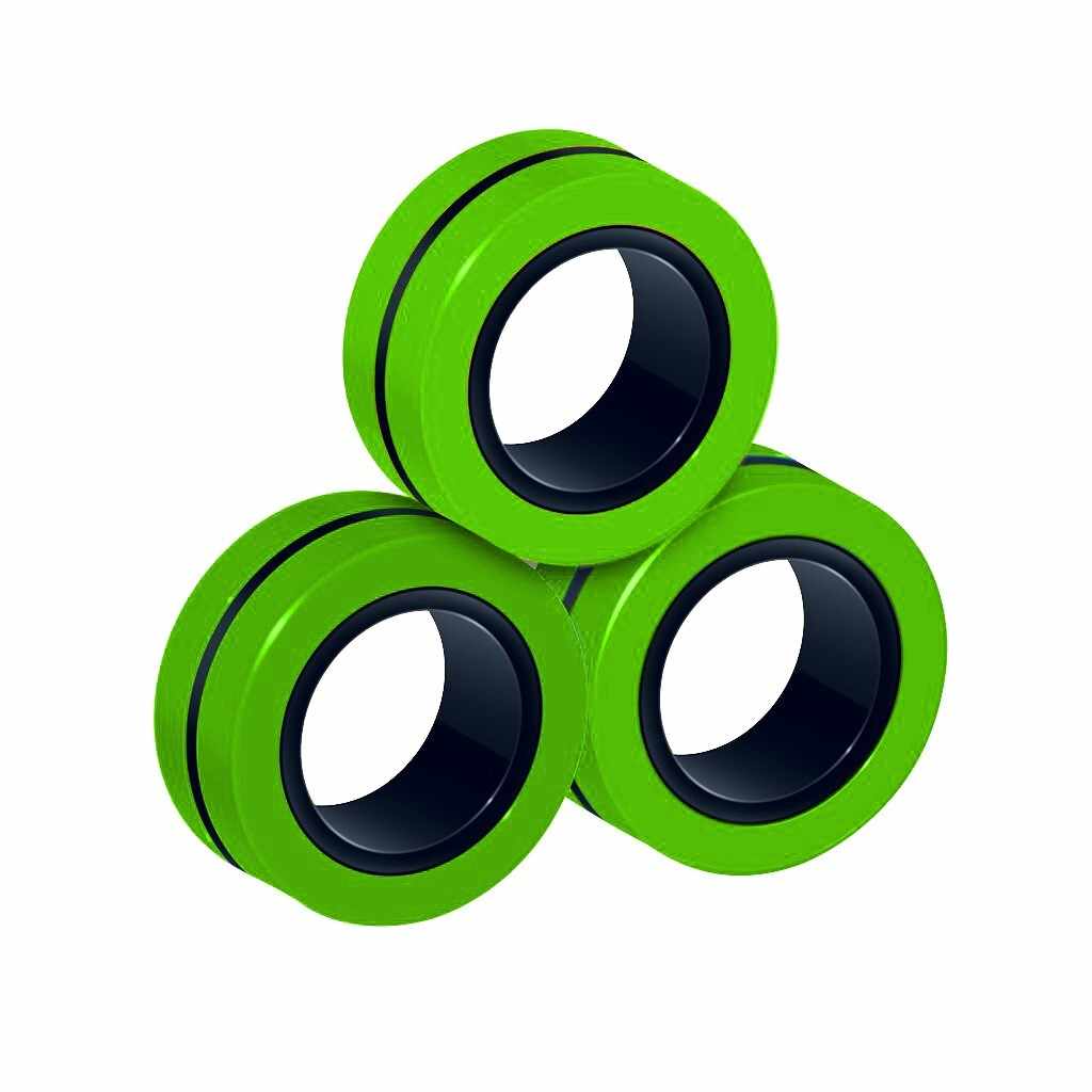 FinGears Magnetic Rings for Urban Lifestyle - Small - Green