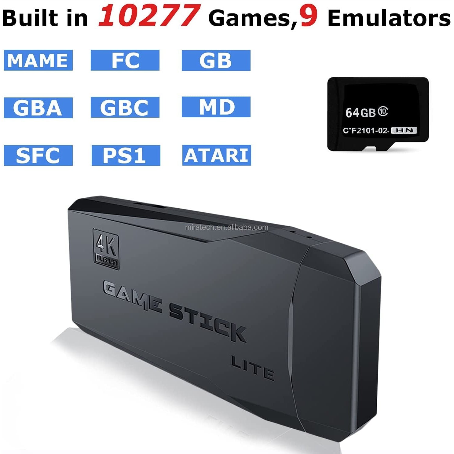 Game 2.4G Wireless Controller Gamepad 4K UltraHD Game Stick