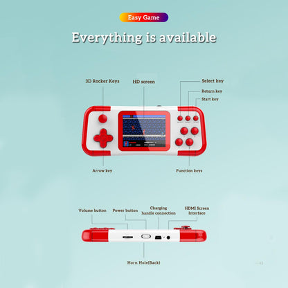 Game Console X8M Game Player 666 in 1 Games Portable Mini Gamepad