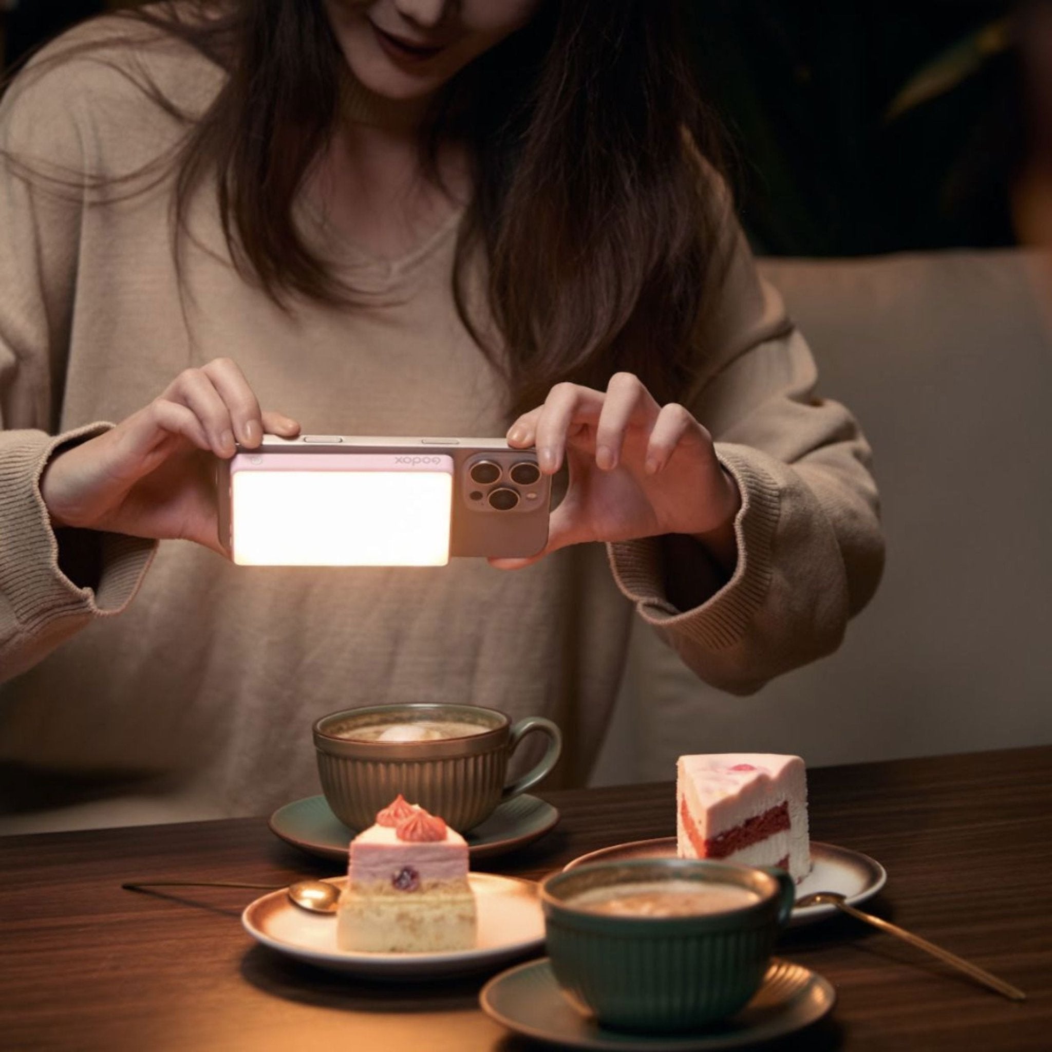 Godox MA5R RGB LED Light and Power Bank - White