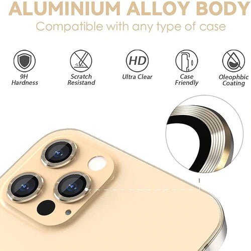 Green Camera Lens HD Plus For 13 Pro / 13 Pro Max - Gold