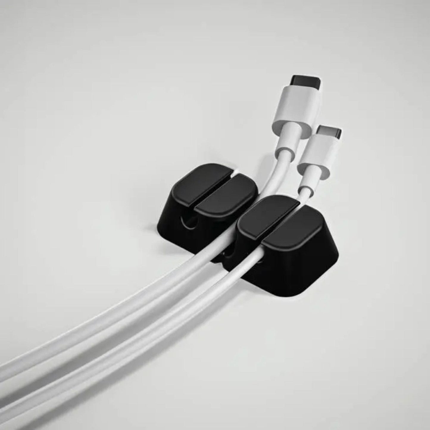 Green Lion 2 in 1 Cable Organizer - Black