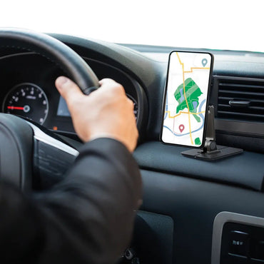 Green Lion Aero Mag Car Phone Holder - Black