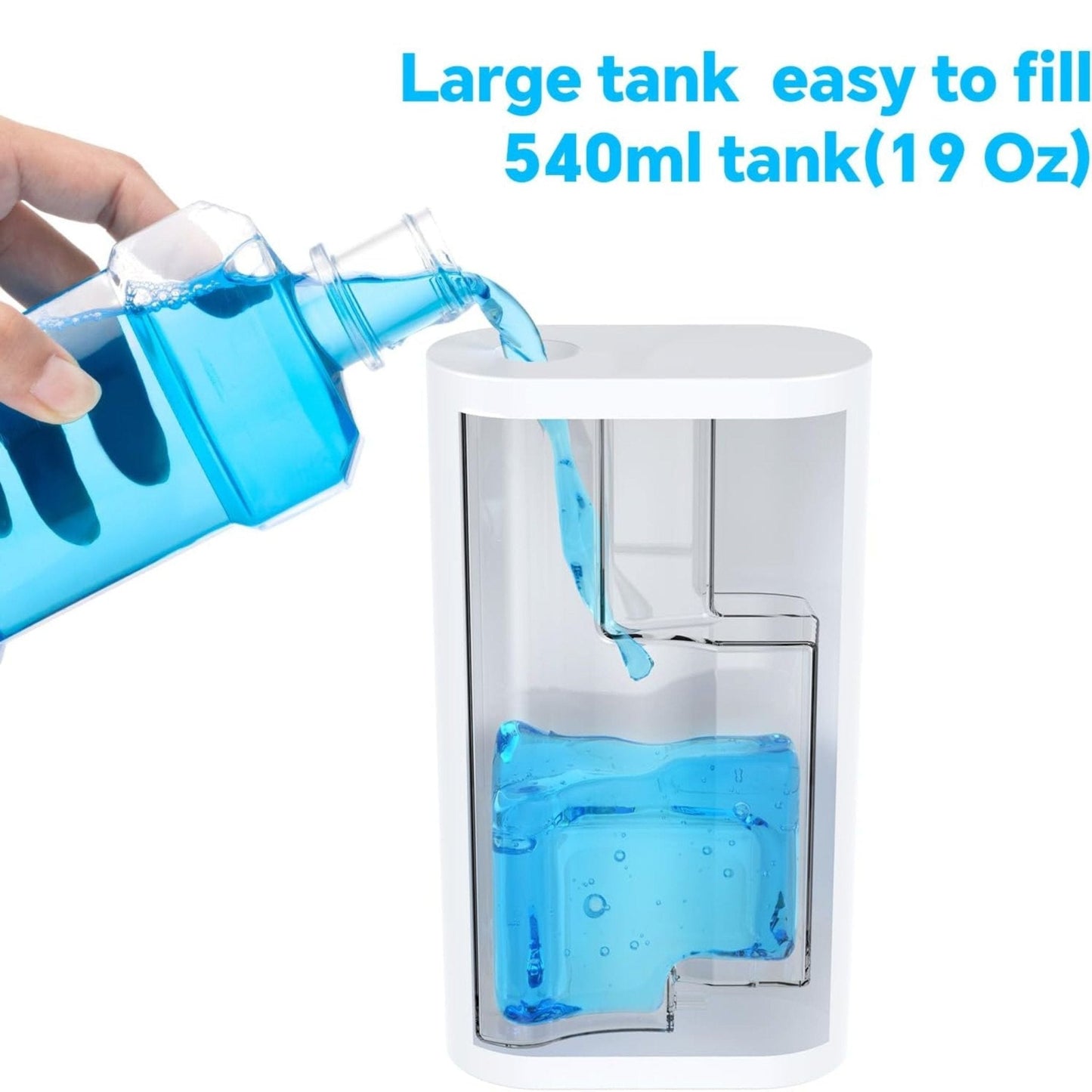 Green Lion Automatic Mouthwash Dispenser 540ML - White