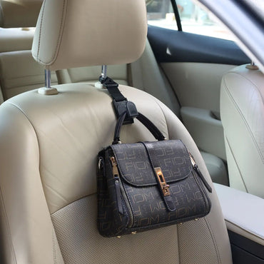 Green Lion Car Headrest Hook Organizer - Black