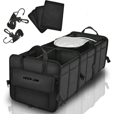 Green Lion Car Trunk Organizer 80L - Black