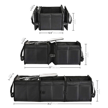 Green Lion Car Trunk Organizer 80L - Black