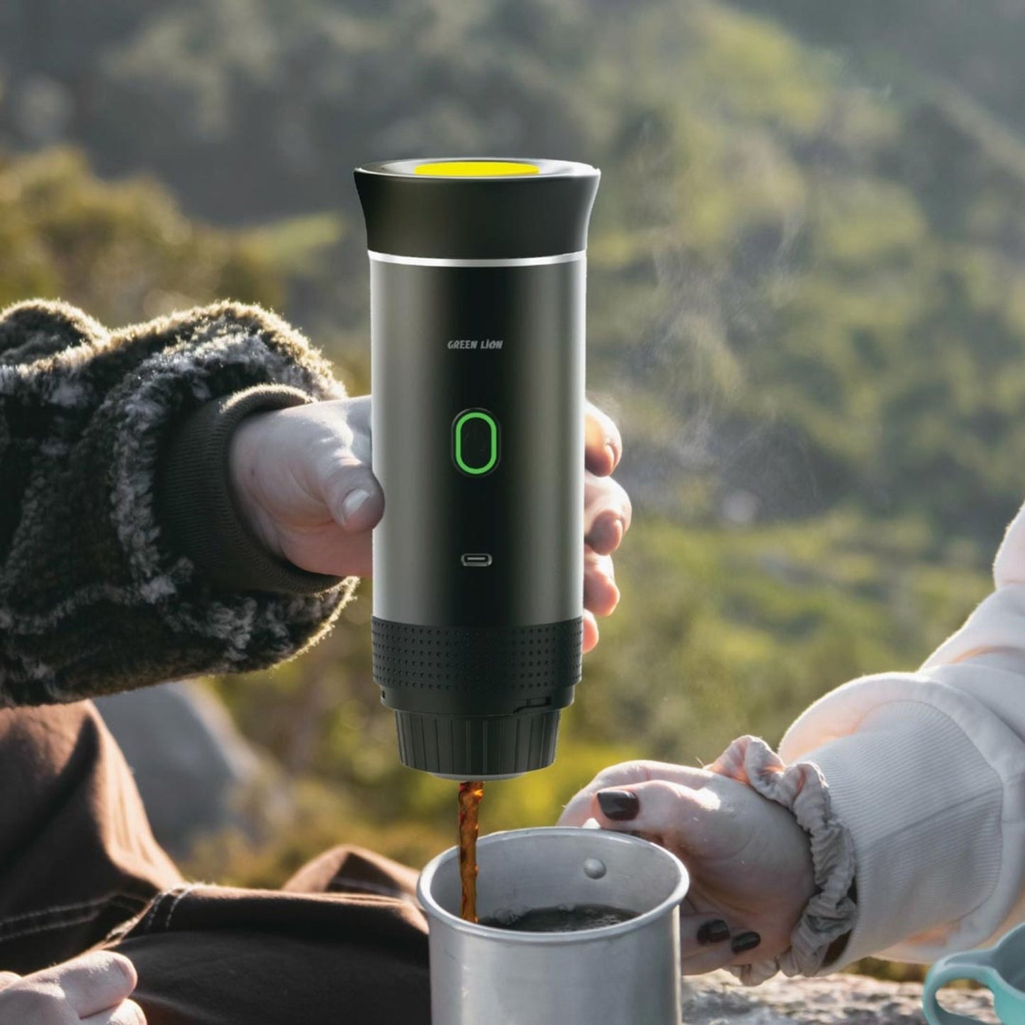 Green Lion Coffee Maker Lite - Black