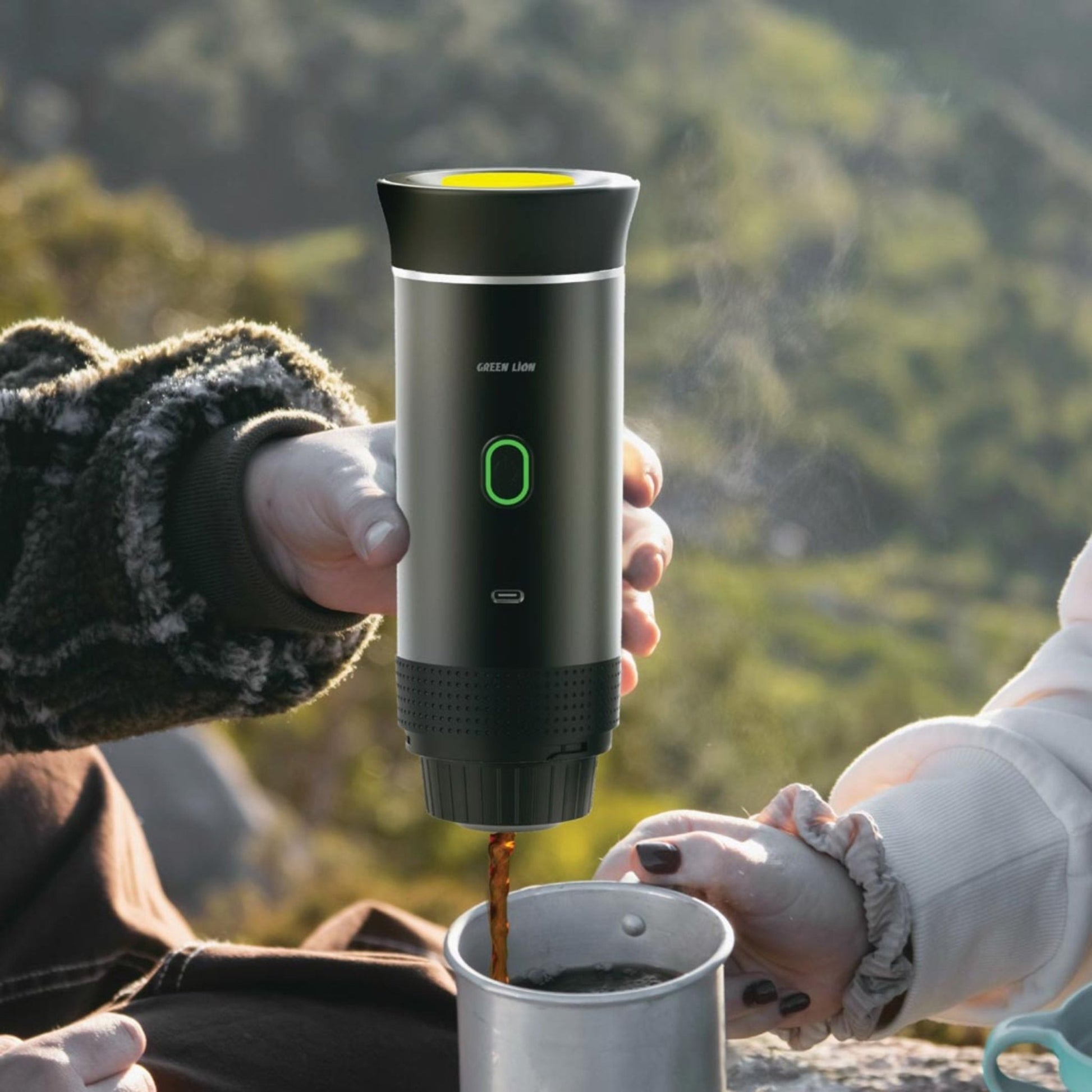 Green Lion Coffee Maker Lite - Black