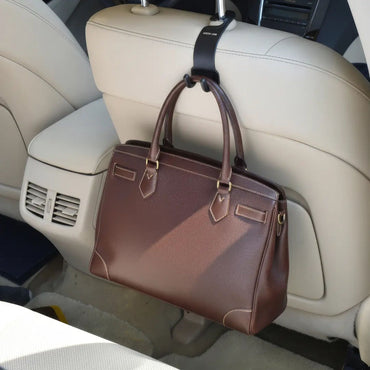 Green Lion Dual Hook Car Headrest Organizer - Black