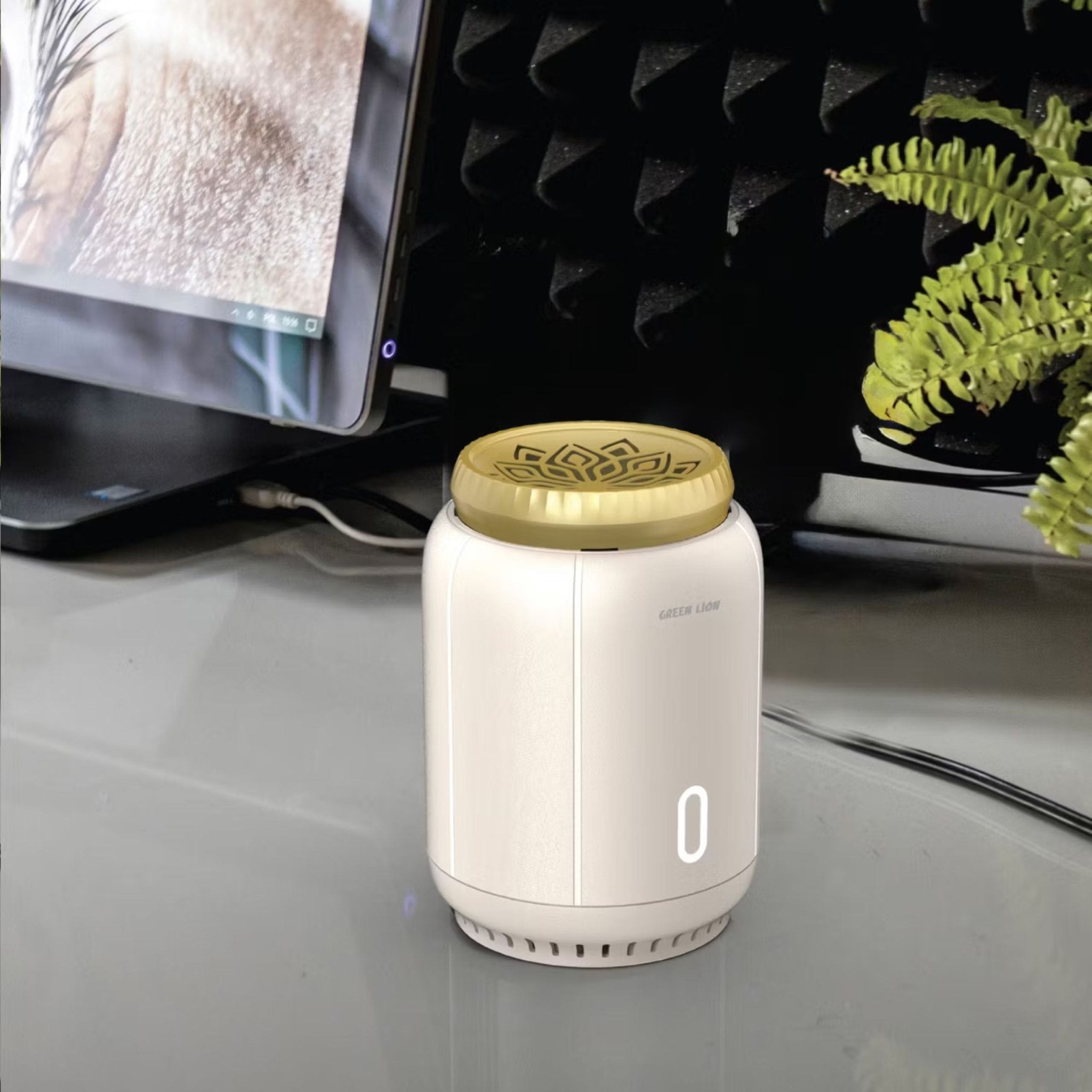 Green Lion Ember Bakhour Burner - Cream