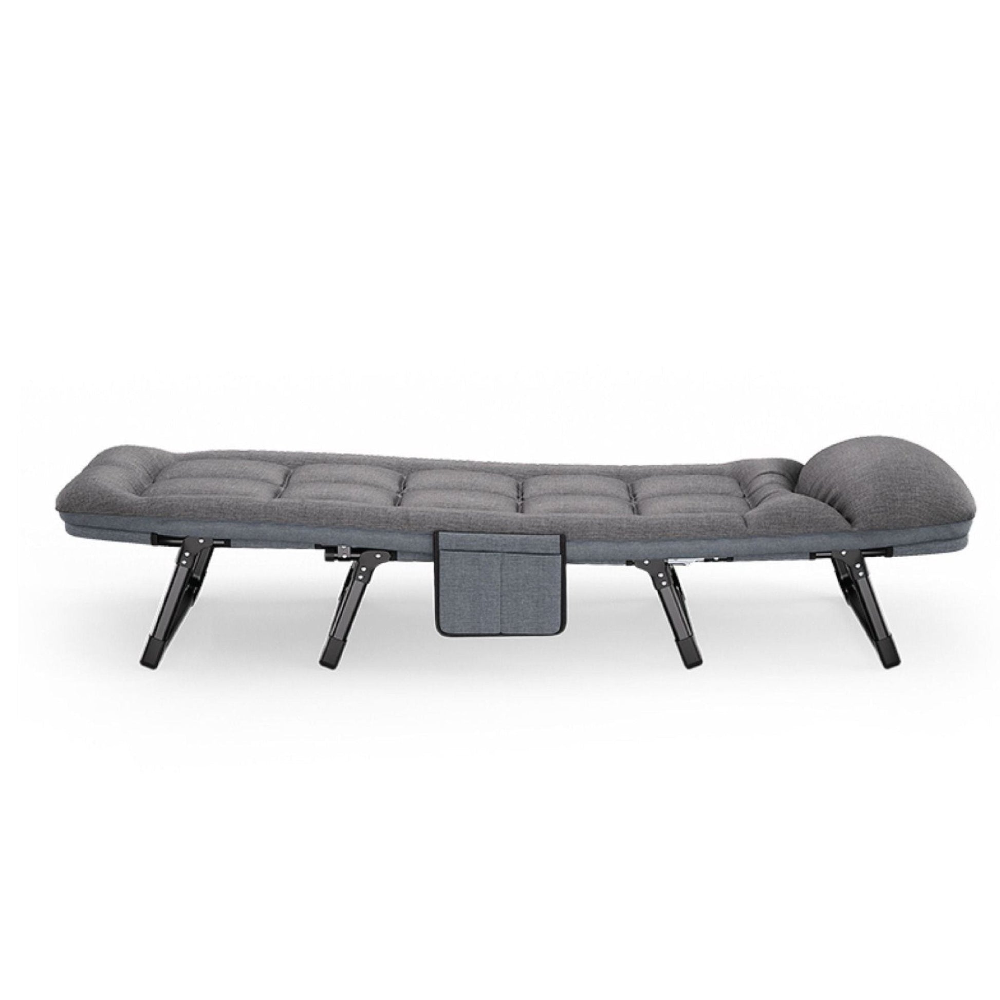 Green Lion Foldable Camping Bed - Grey