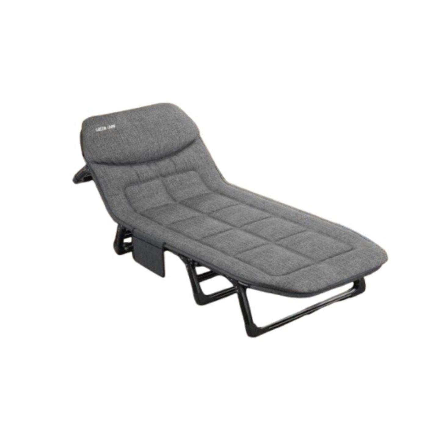 Green Lion Foldable Camping Bed - Grey