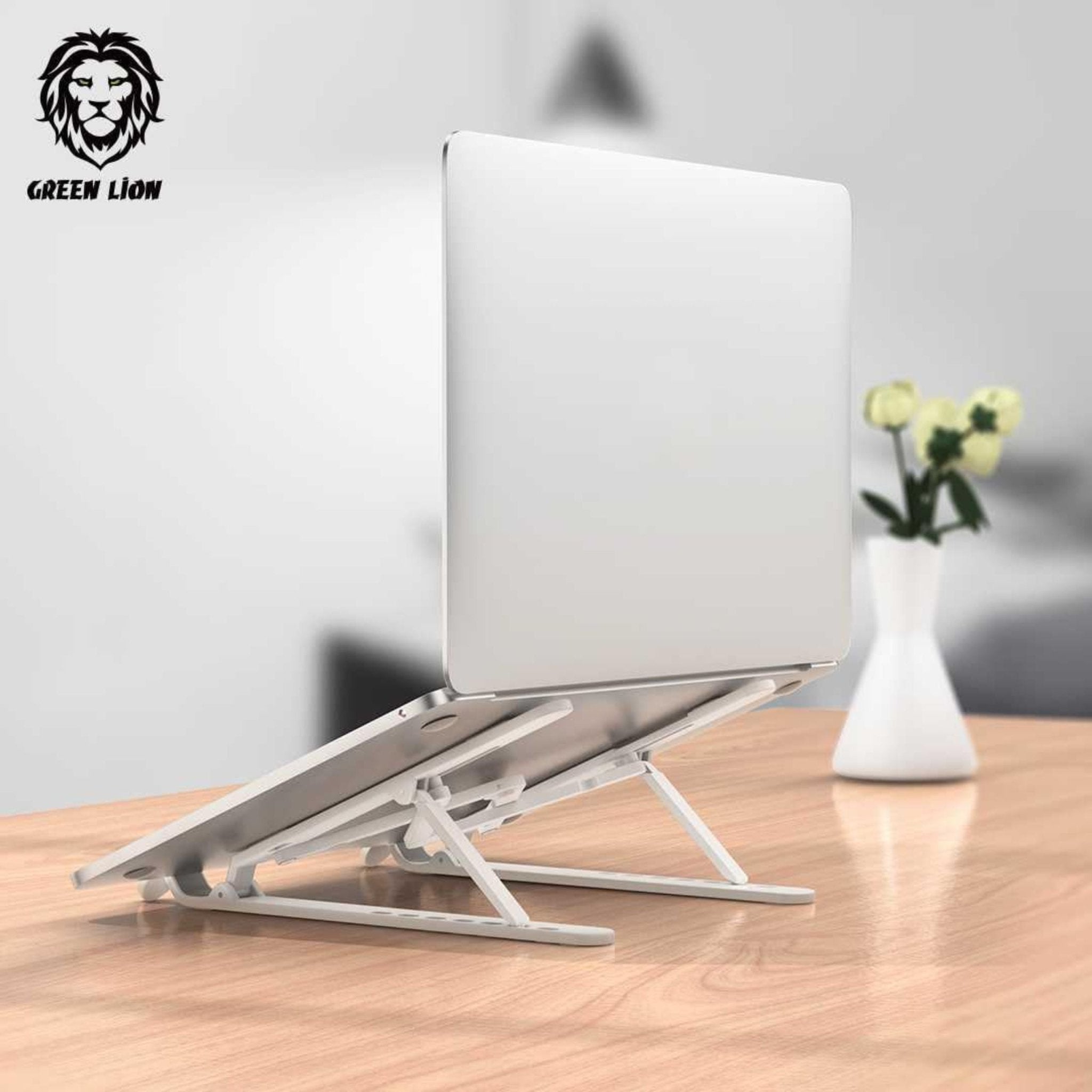 Green Lion Foldable Laptop Stand 7 Tilts Adjustable - Black