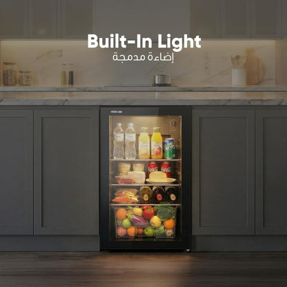 Green Lion GMF-63 Mini Fridge, 63 Liters - Black