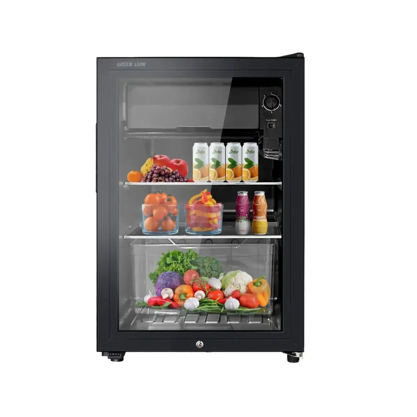 Green Lion GMF-63 Mini Fridge, 63 Liters - Black