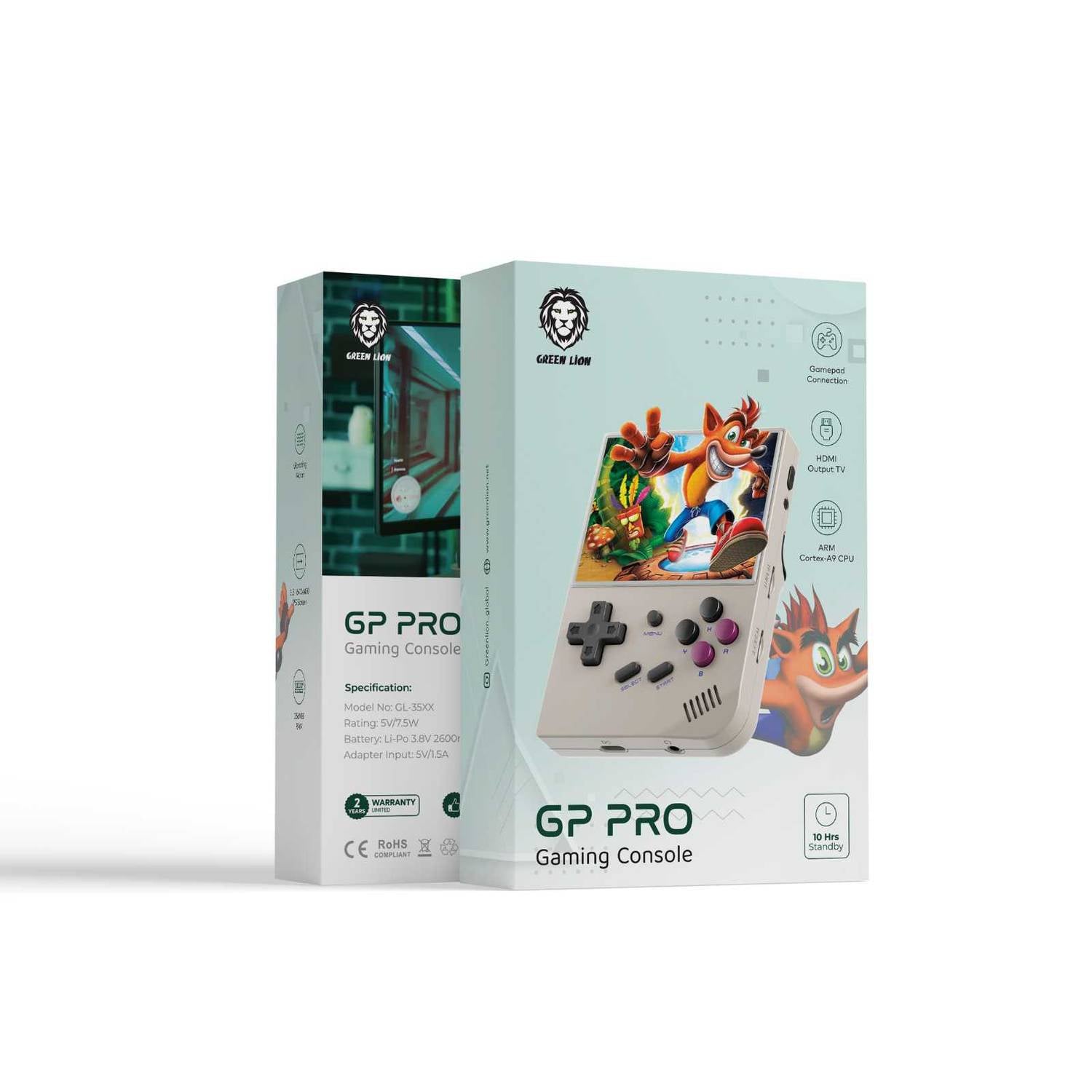 Green Lion GP Pro Gaming Console 64GB 2600mAh