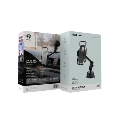 Green Lion GX-38 Suction Phone Holder - Black
