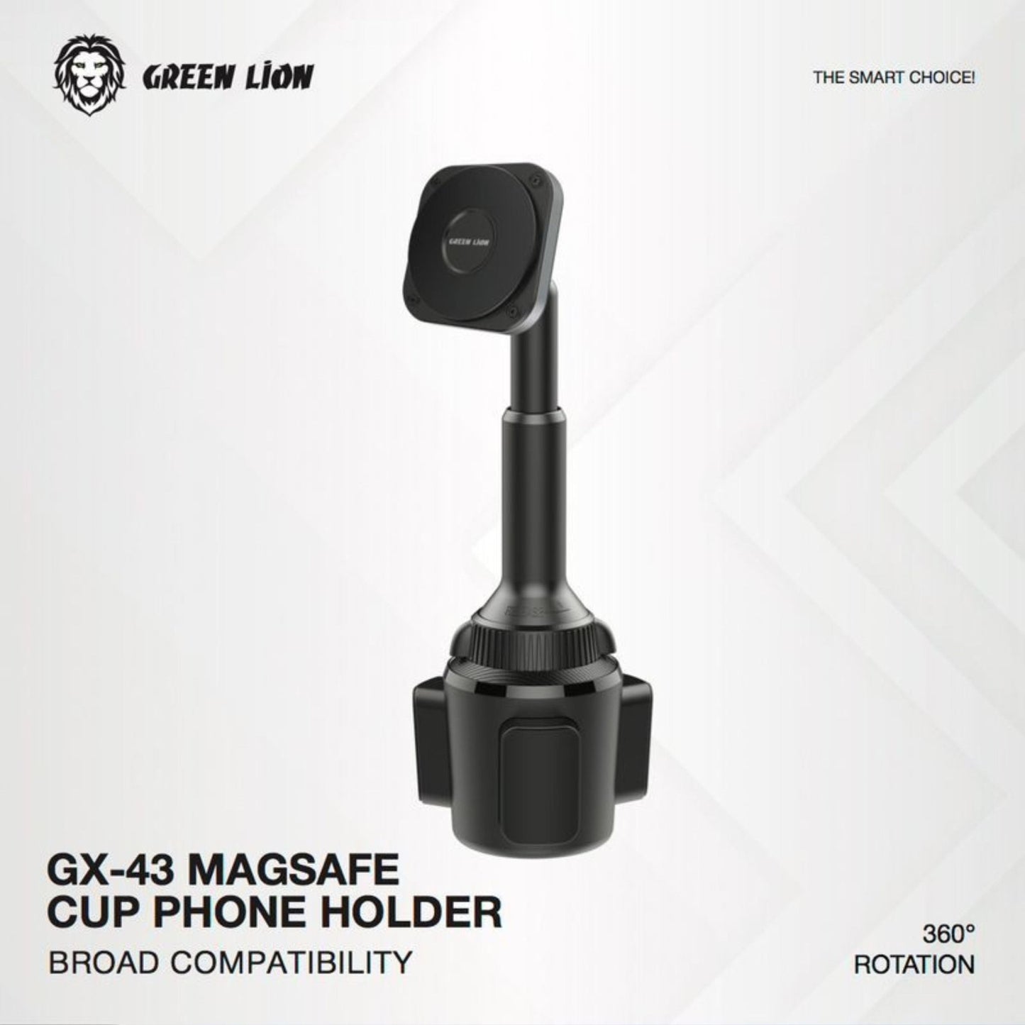 Green Lion GX-43 Magsafe Cup Phone Holder - Black