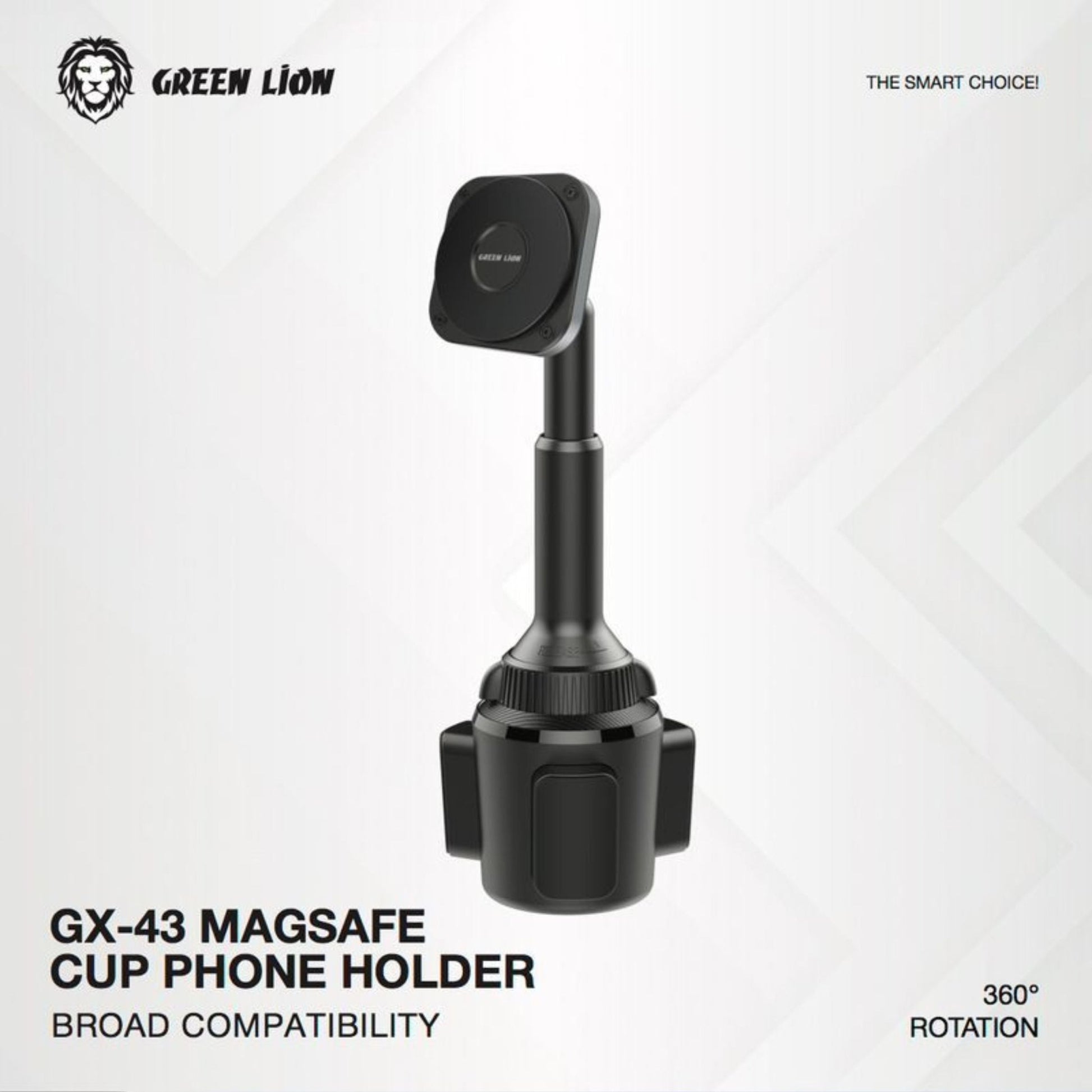 Green Lion GX-43 Magsafe Cup Phone Holder - Black