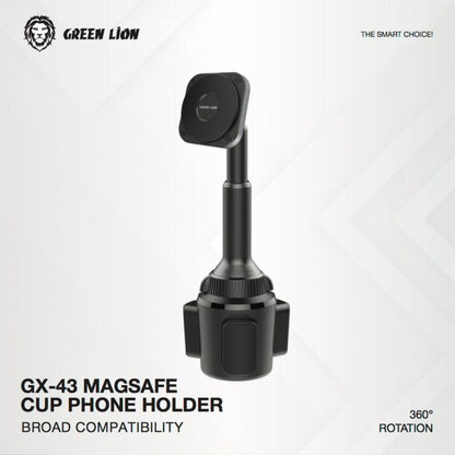 Green Lion GX-43 Magsafe Cup Phone Holder - Black