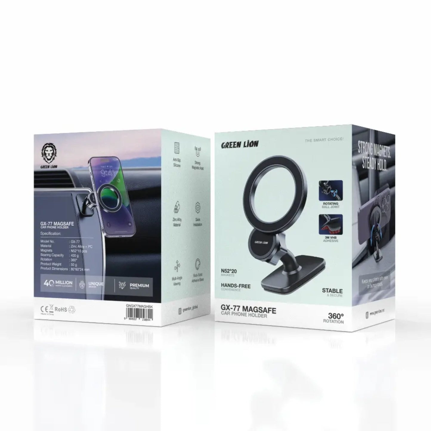 Green Lion GX-77 Magsafe Care Phone Holder - Black