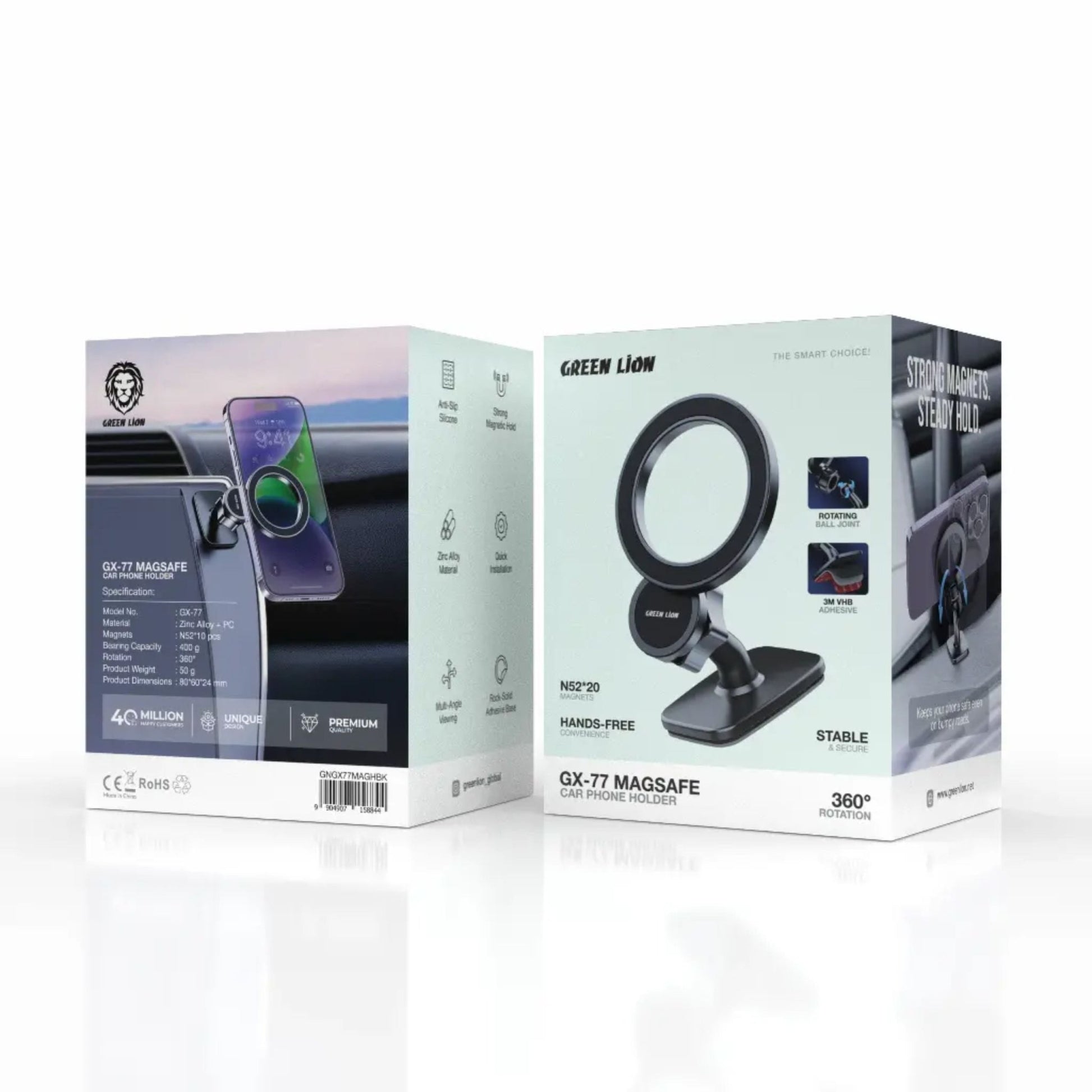 Green Lion GX-77 Magsafe Care Phone Holder - Black
