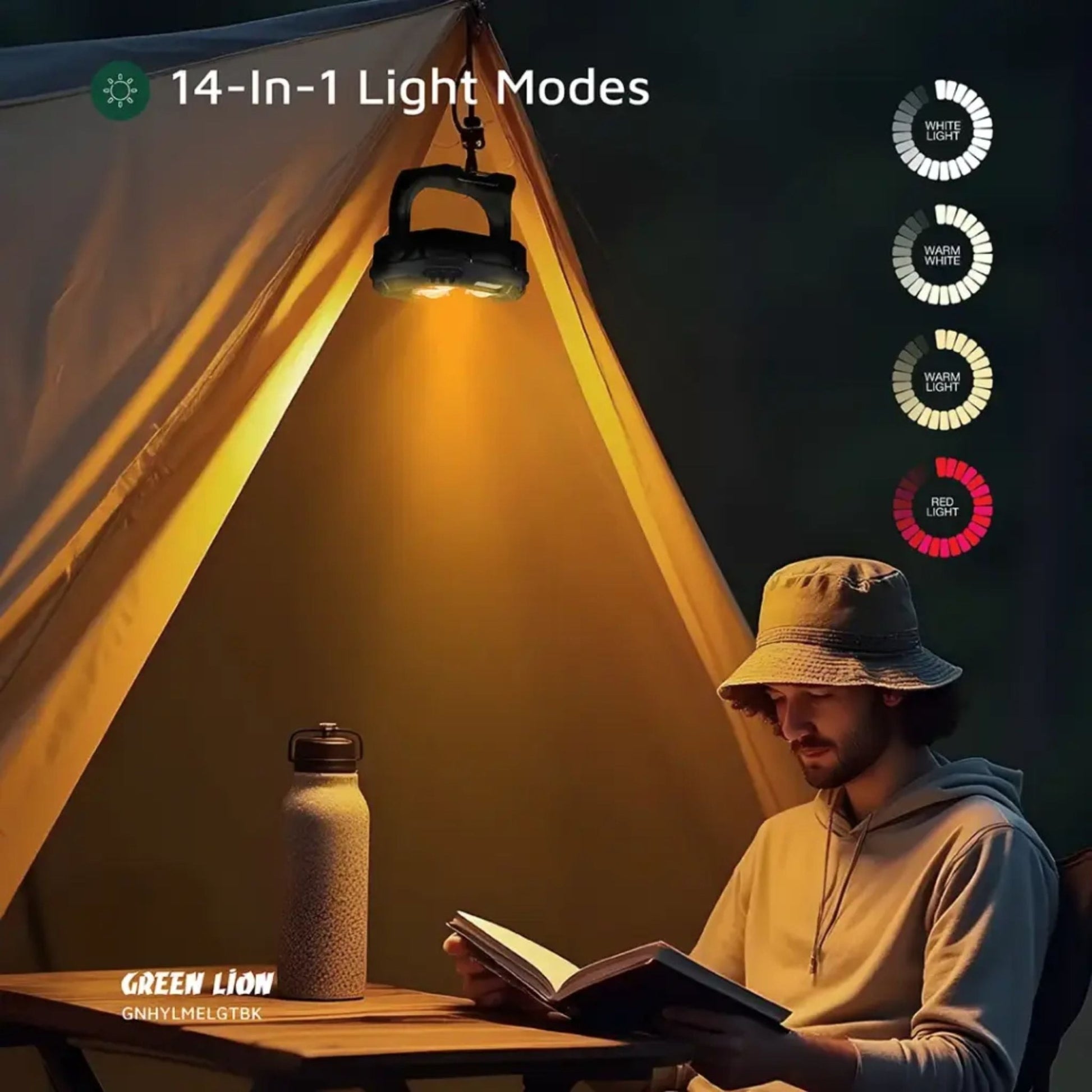 Green Lion Hyper Lum 1000 Lumen Work Lamp - Black