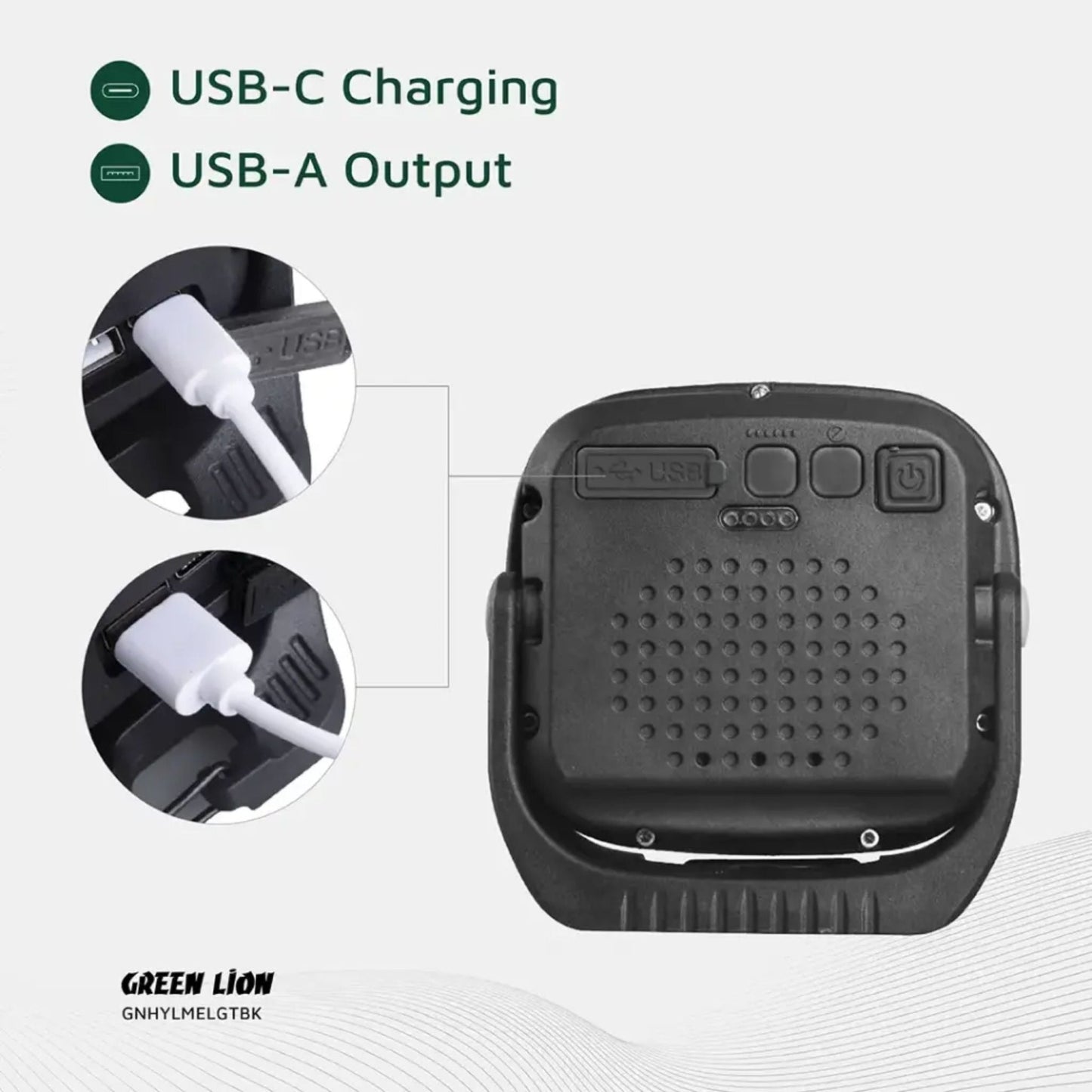 Green Lion Hyper Lum 1000 Lumen Work Lamp - Black