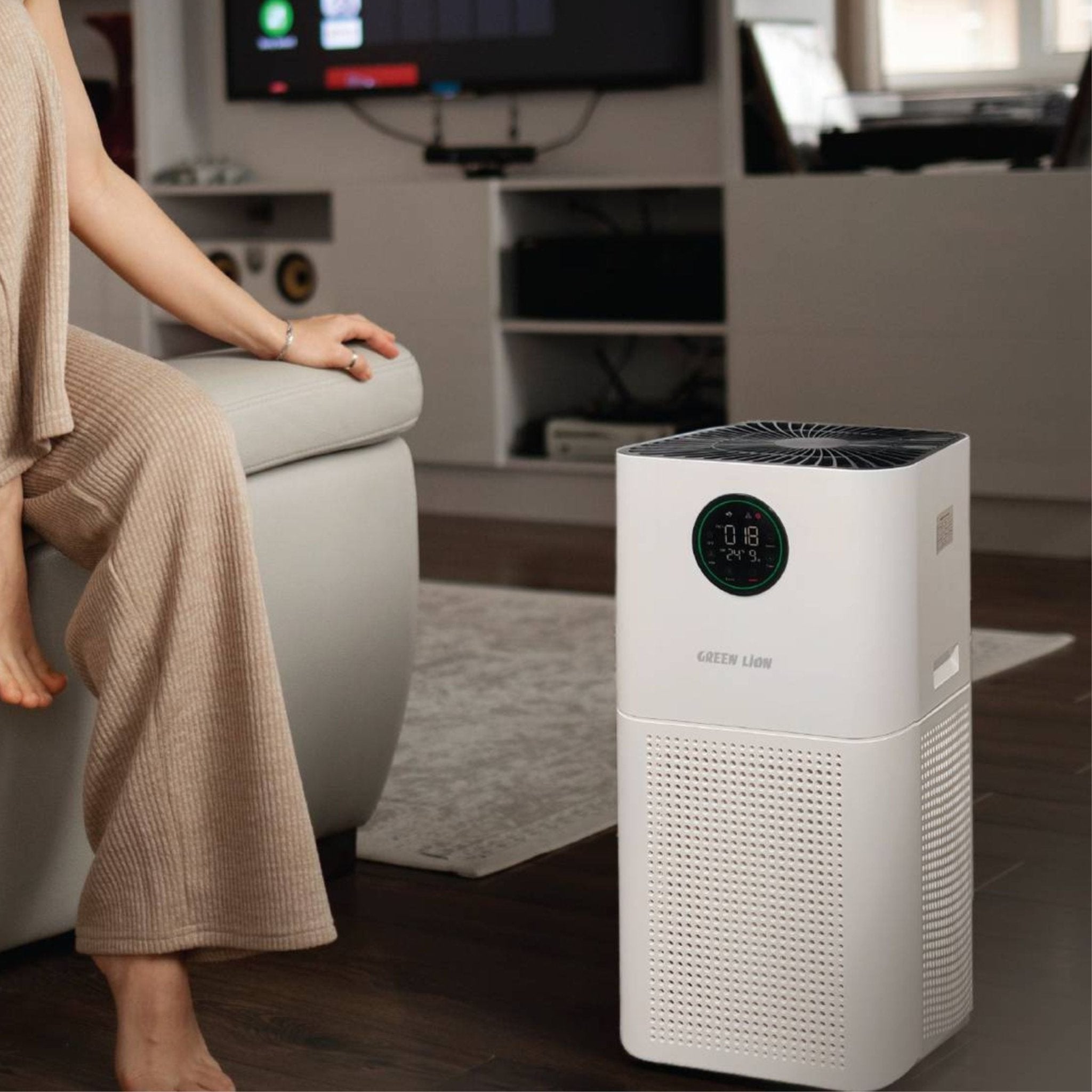 Green Lion Intelligent Air Purifier - White