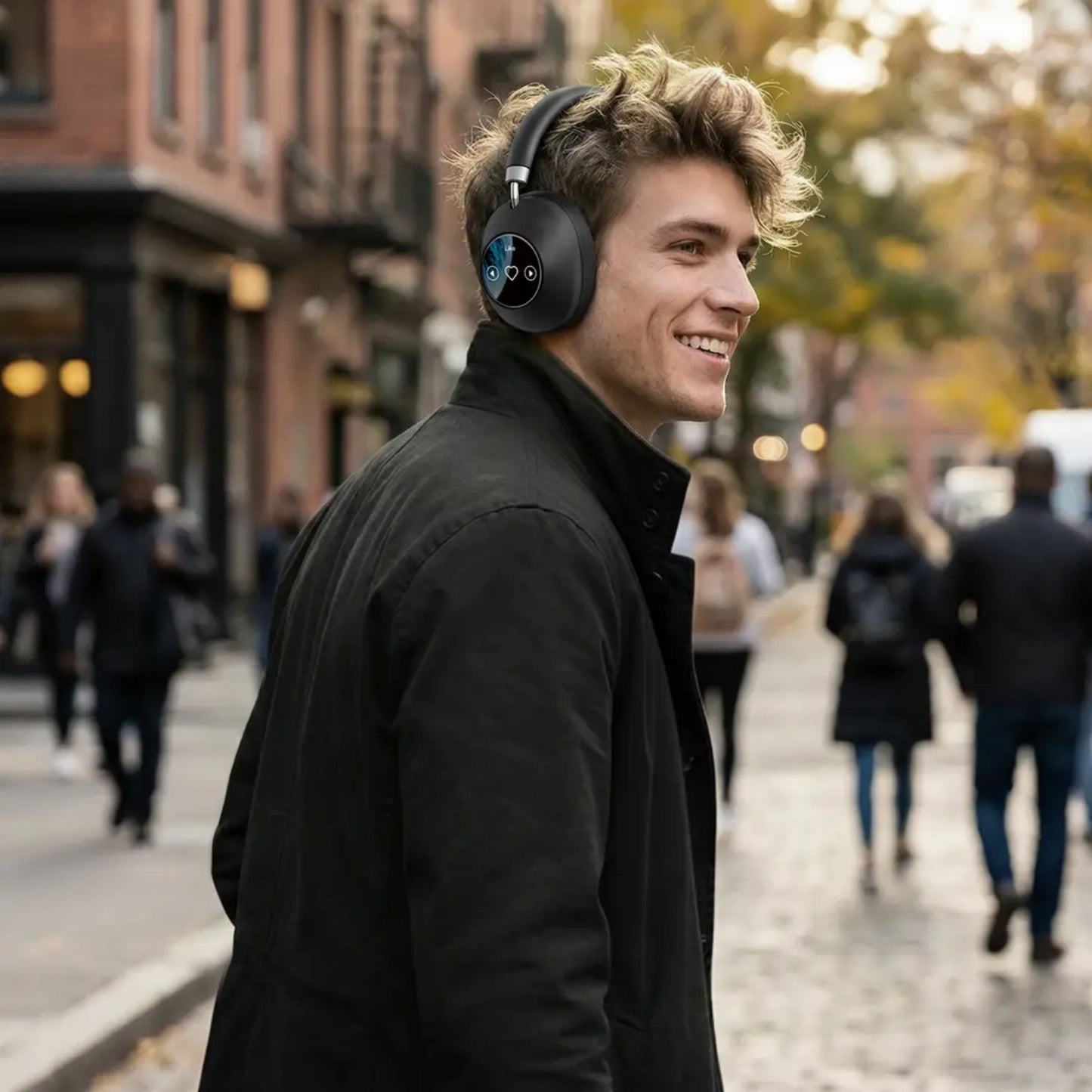 Green Lion Lorenza Hybrid ANC Headphones - Black