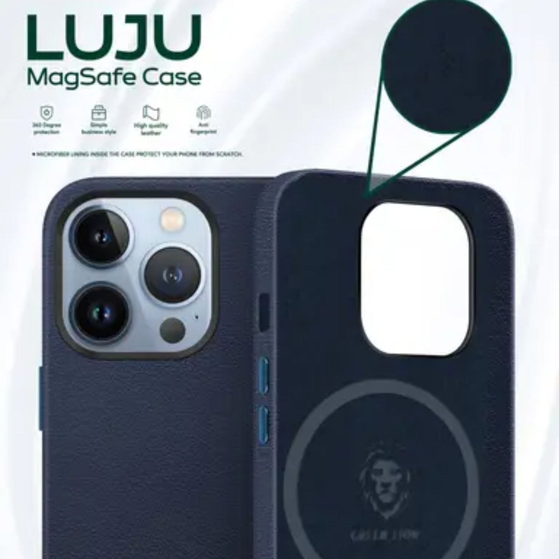Green Lion Luju MagSafe Leather Case for iPhone 12