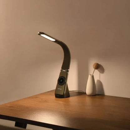 Green Lion Mag LED Desk Lamp with Wireless Snap & Charge – Black