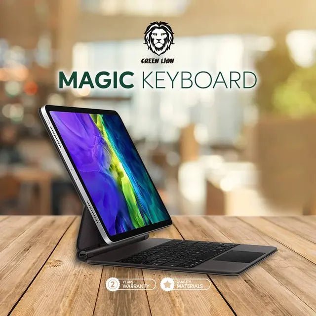 Green Lion Magic Keyboard for iPad 10th Generation 500mAh (Arabic/English) - Black