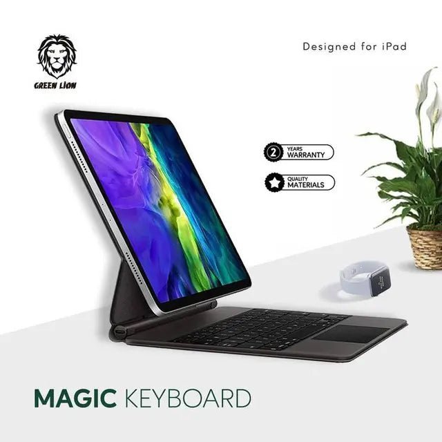 Green Lion Magic Keyboard for iPad 10th Generation 500mAh (Arabic/English) - Black