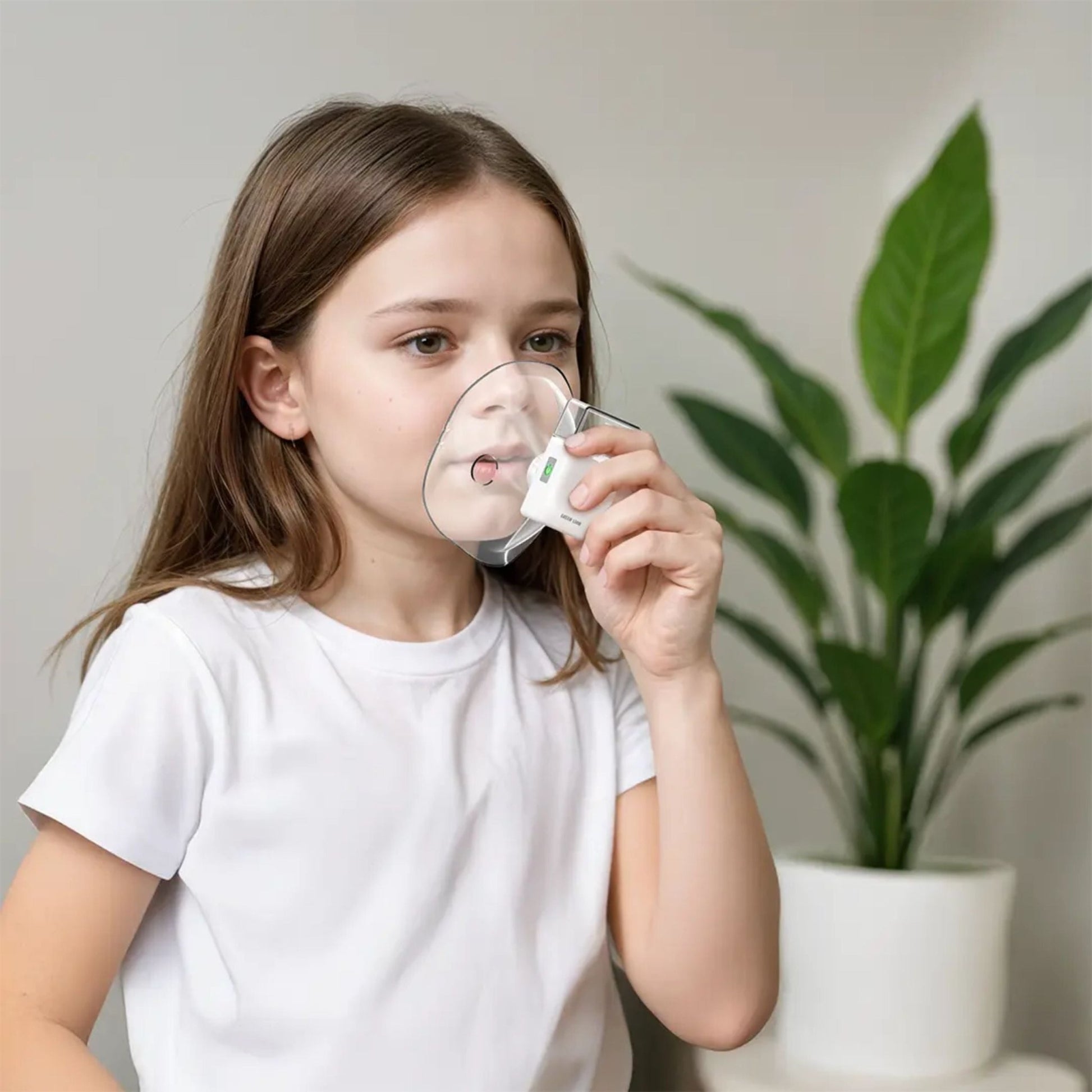 Green Lion Mini Nebulizer - White