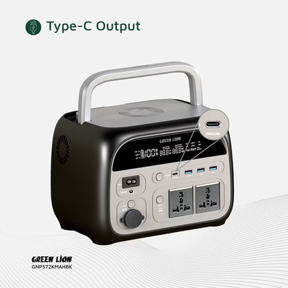 Green Lion Portable 72000mah Power Station 600W - Black