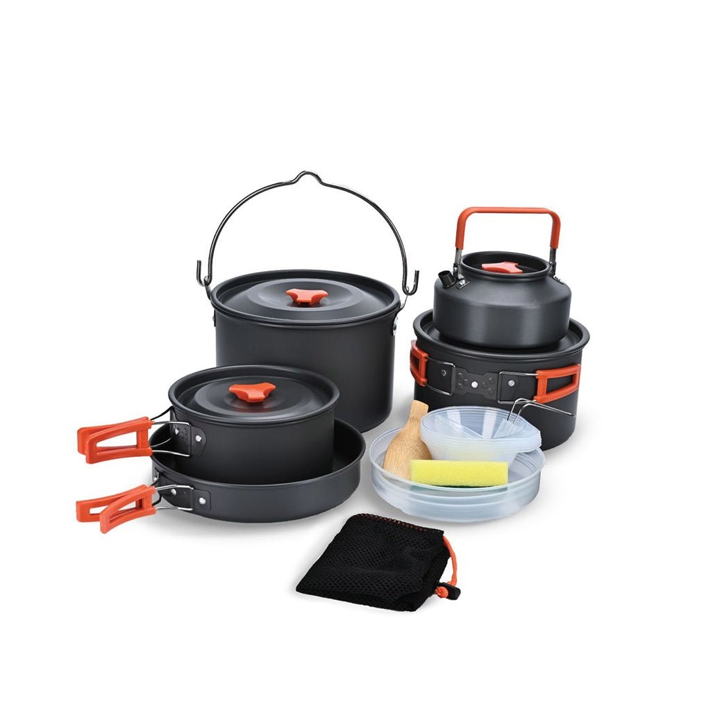 Green Lion Portable Camping Cookware - Black