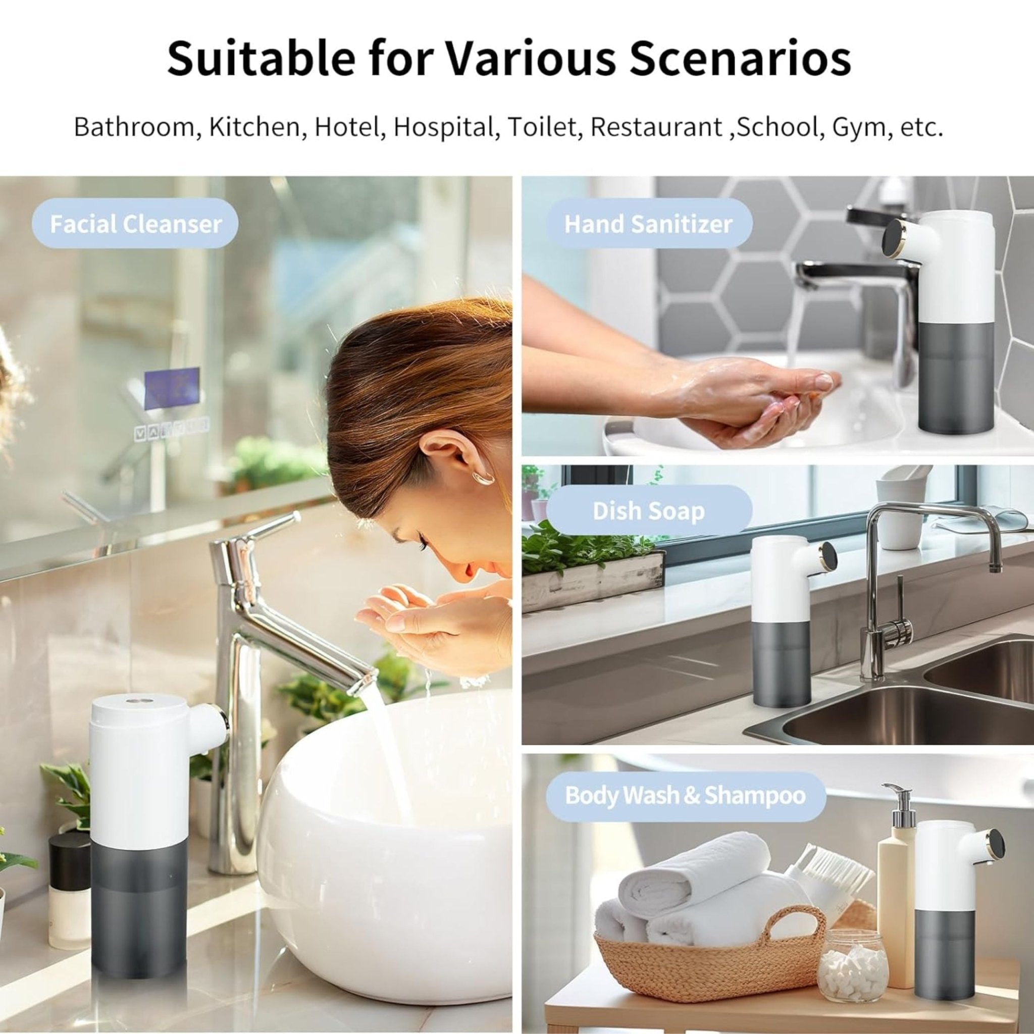 Green Lion Smart Sensor Soap Dispenser 300ML - White