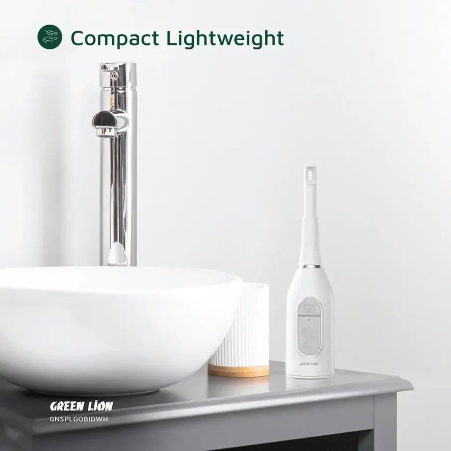 Green Lion Splash Go Portable Bidet 450 mAh - White