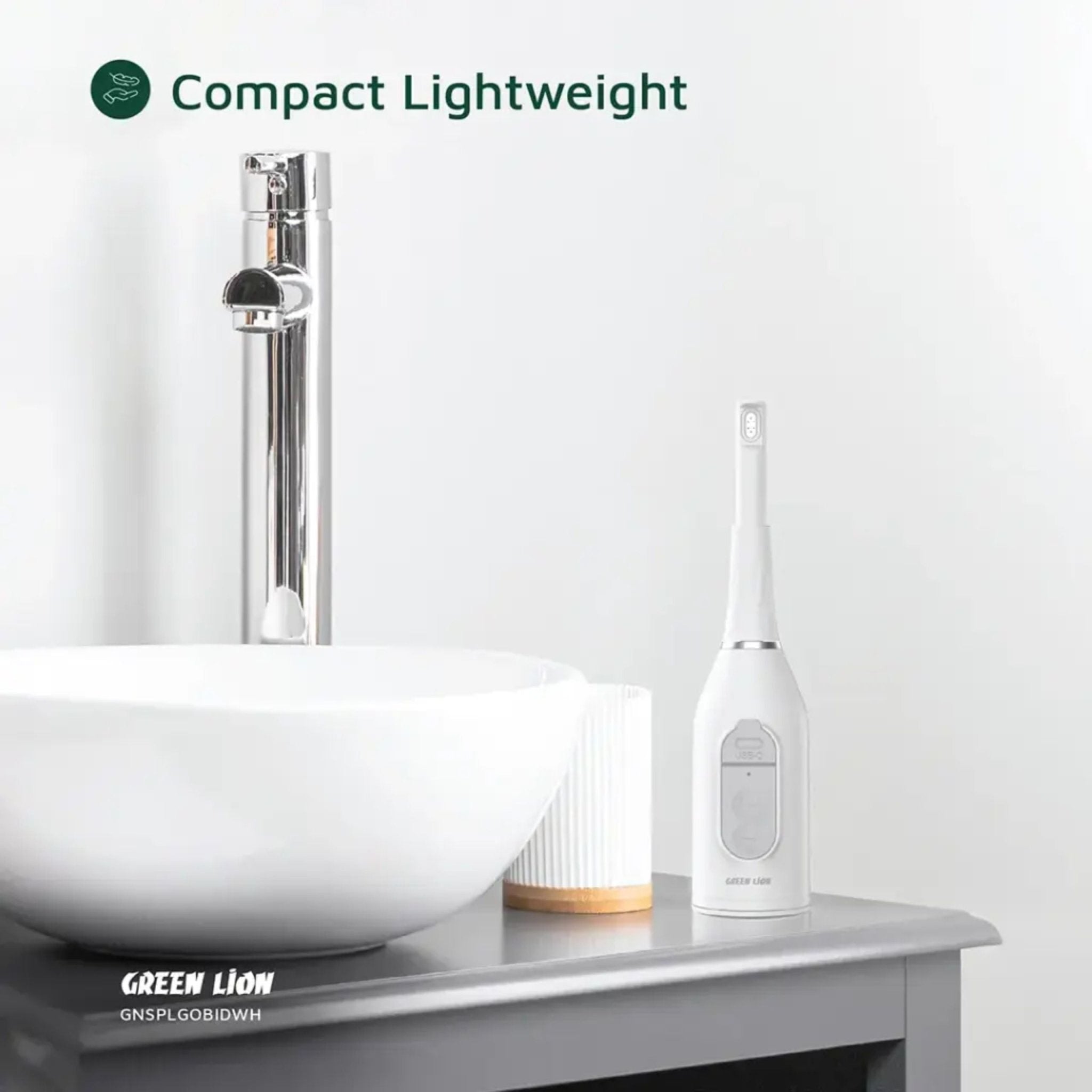 Green Lion Splash Go Portable Bidet 450 mAh - White