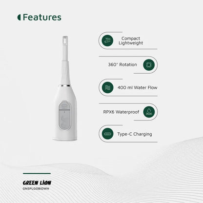 Green Lion Splash Go Portable Bidet 450 mAh - White