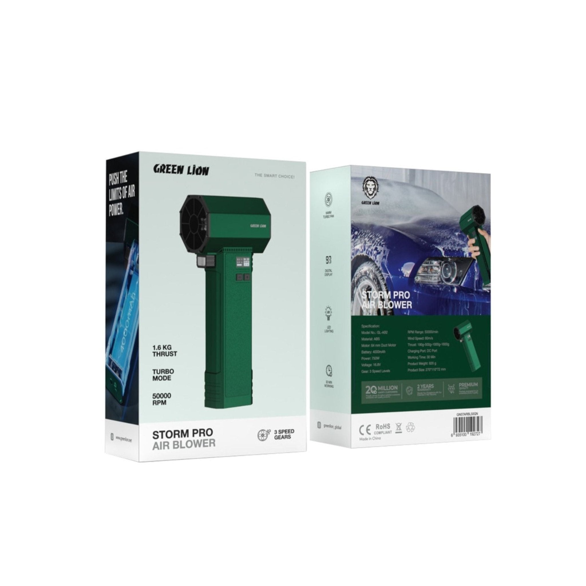 Green Lion Storm Pro Air Blower - Green