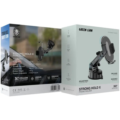Green Lion Strong Hold X Phone Holder - Black